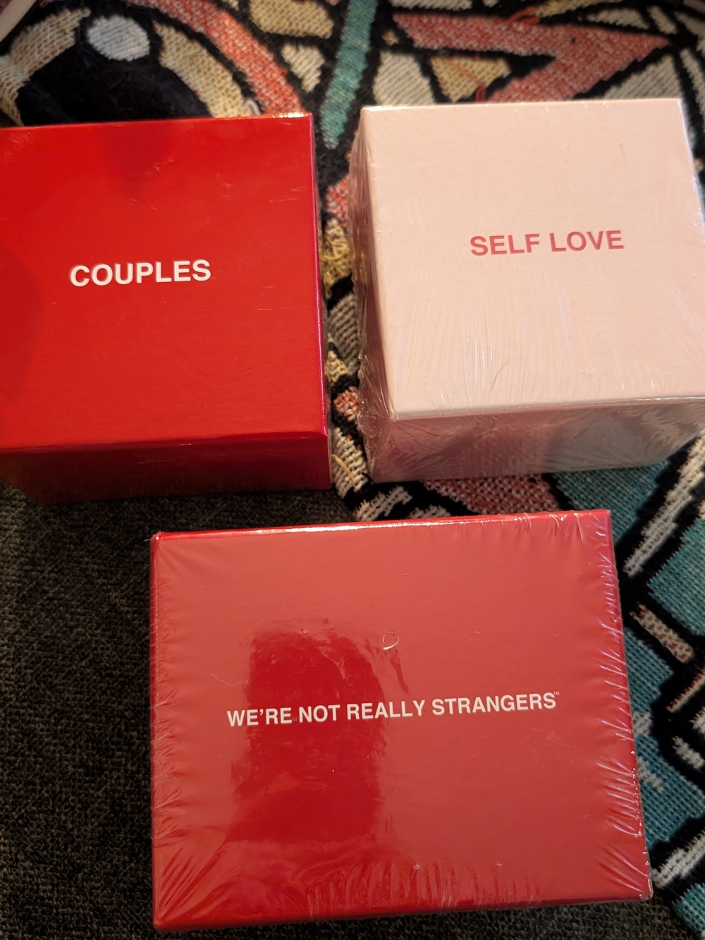 We're Not Really Strangers Card Decks - Base Cards, Couples, & Self Love
